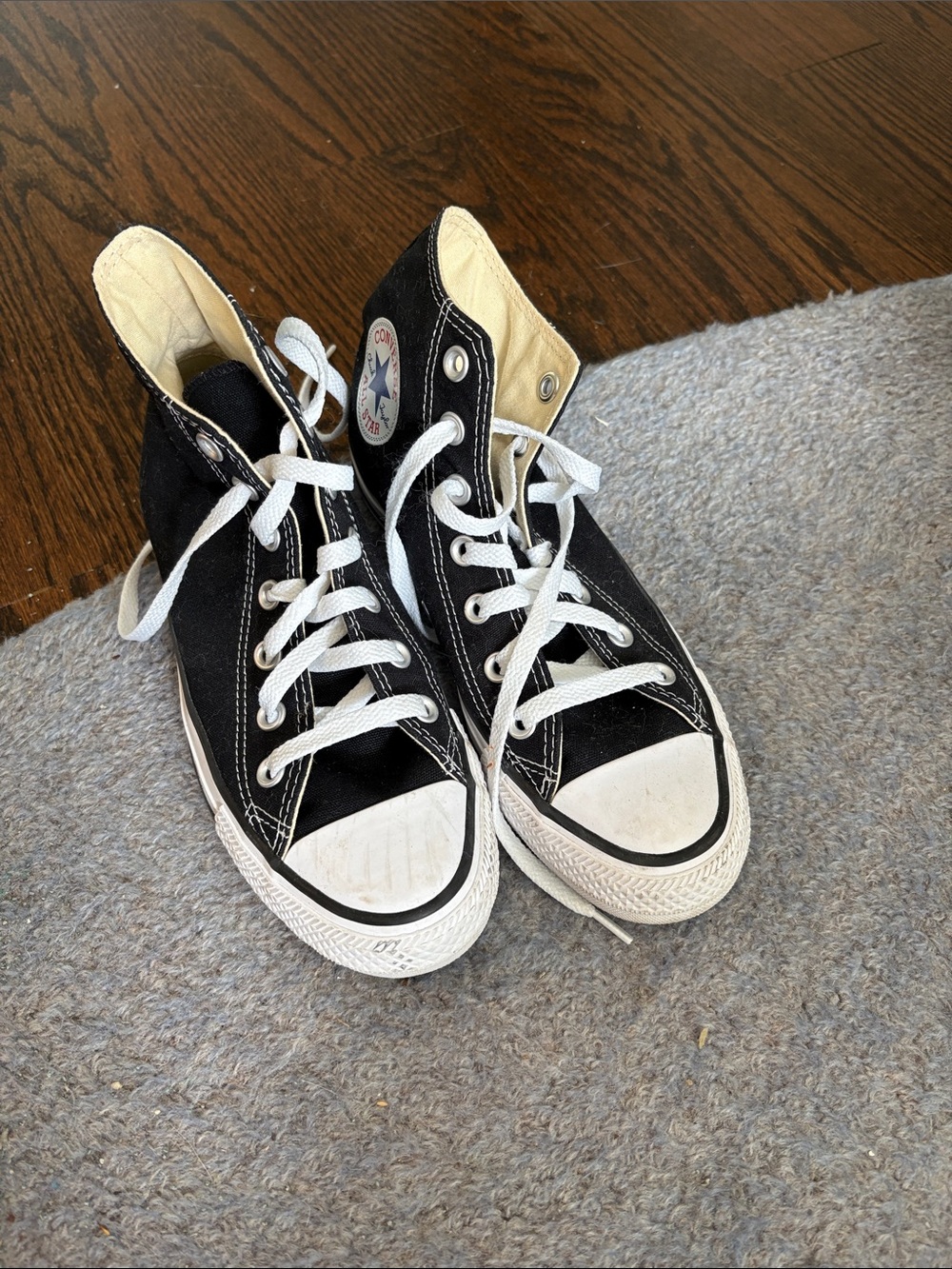 Converse Kids Black & White High-Top Sneakers